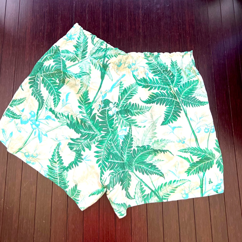 H&M Linen Blend Pull-on Shorts EUC